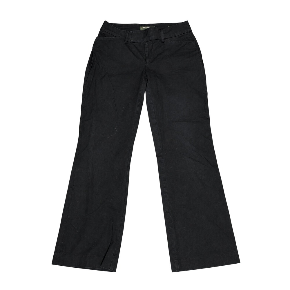 Eddie Bauer Blakely Fit Straight Leg Trousers Size 2 Black